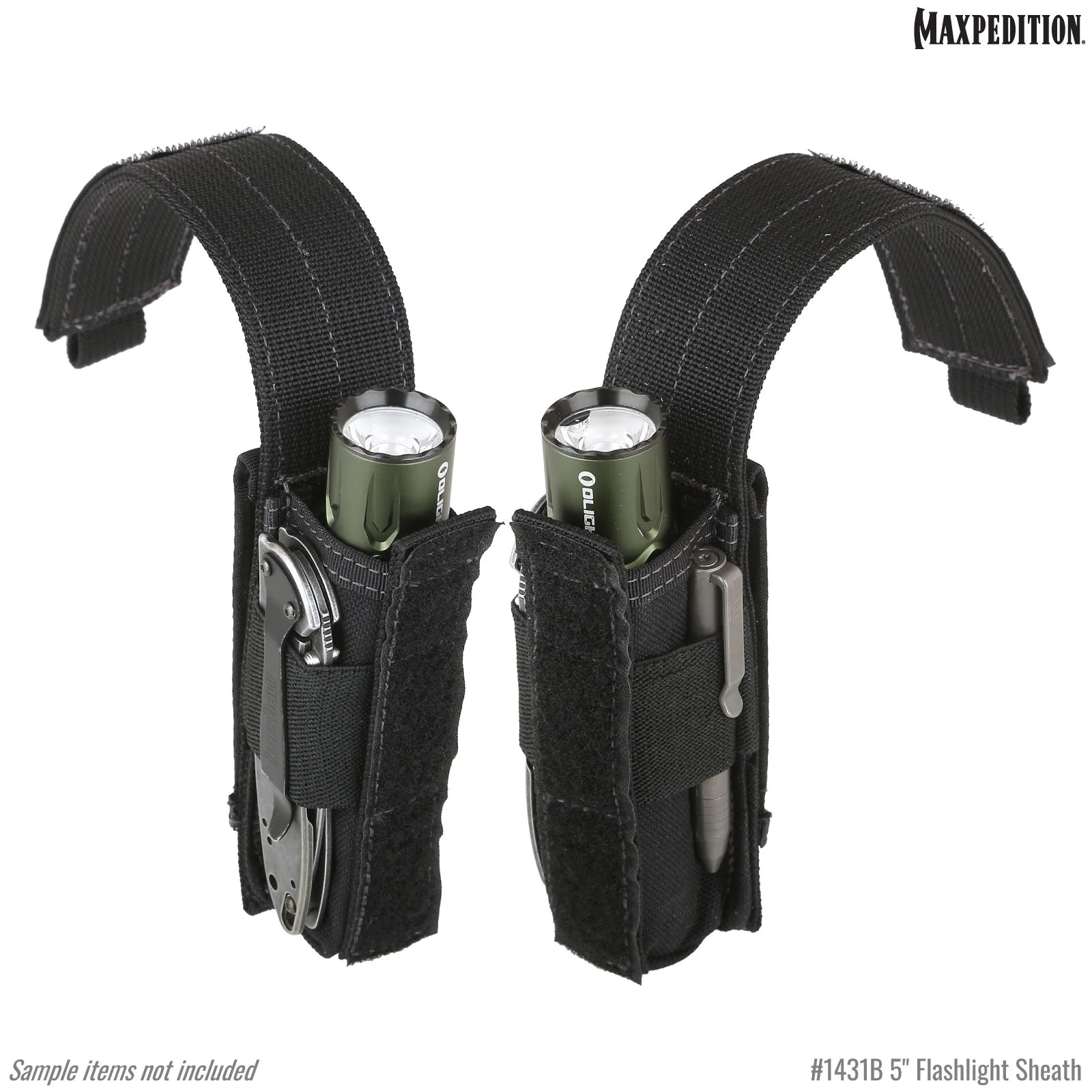 5" Flashlight Sheath  (Black) (Buy 1 Get 1 Free. Mix and Match in Multiples of 2. All Sales Final.) - Image 5