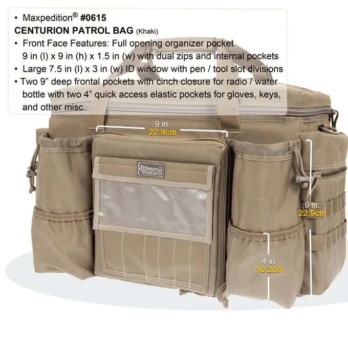 Centurion Patrol Bag (Buy 1 Get 1 Free. Mix and Match in Multiples of 2. All Sales Final.) - Image 3