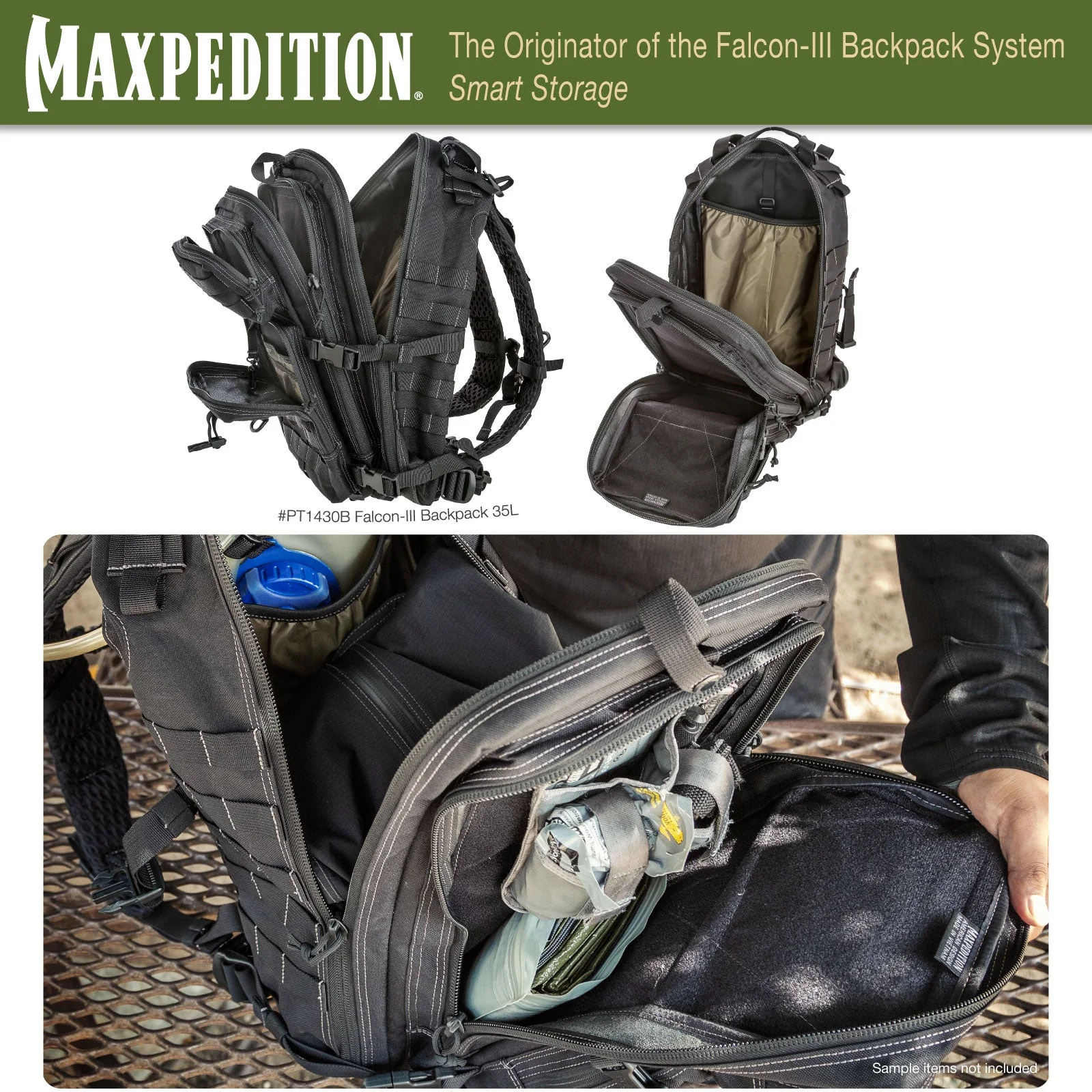 Falcon-III Backpack 35L (Buy 1 Get 1 Free. Mix and Match in Multiples of 2. All Sales Final.) - Image 11