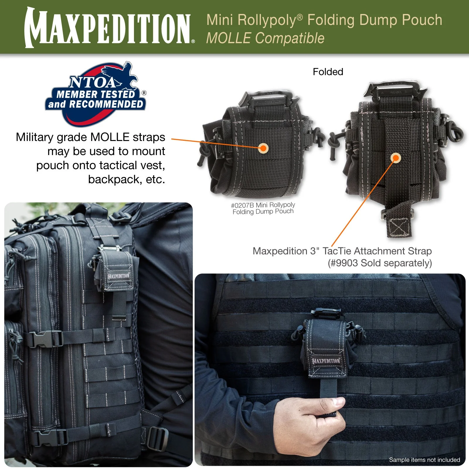 Mini Rollypoly Folding Dump Pouch (Buy 1 Get 1 Free. Mix and Match in Multiples of 2. All Sales Final.) - Image 6