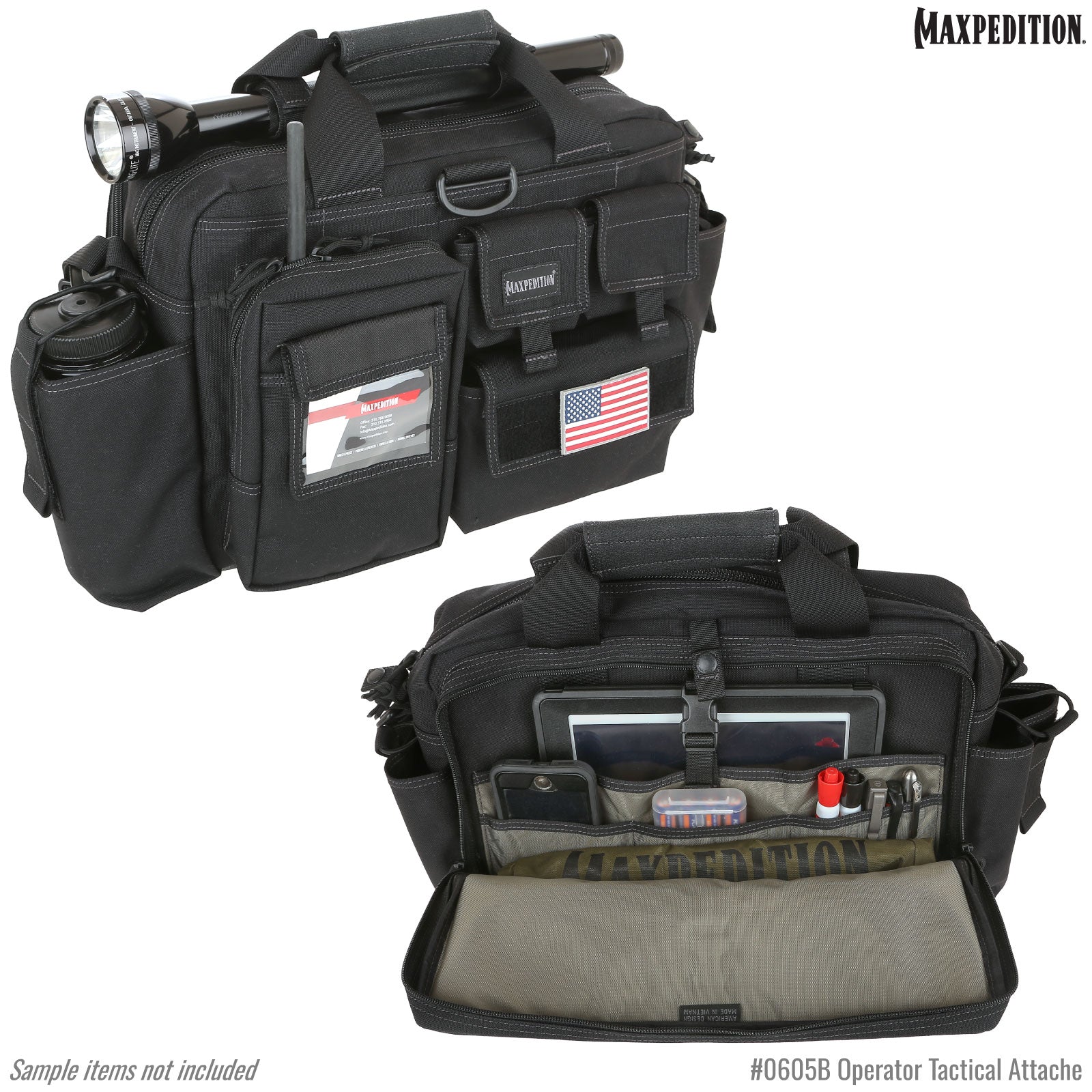 Operator Tactical Attache (Black) (Buy 1 Get 1 Free. Mix and Match in Multiples of 2. All Sales Final.) - Image 8