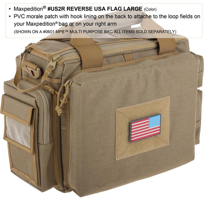 Reverse USA Flag Morale Patch (Large) - Image 3