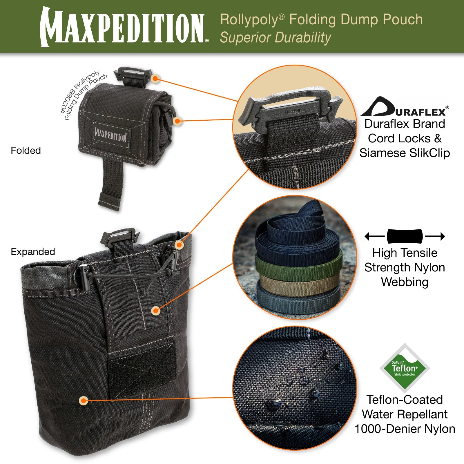 Rollypoly Folding Dump Pouch - Image 8