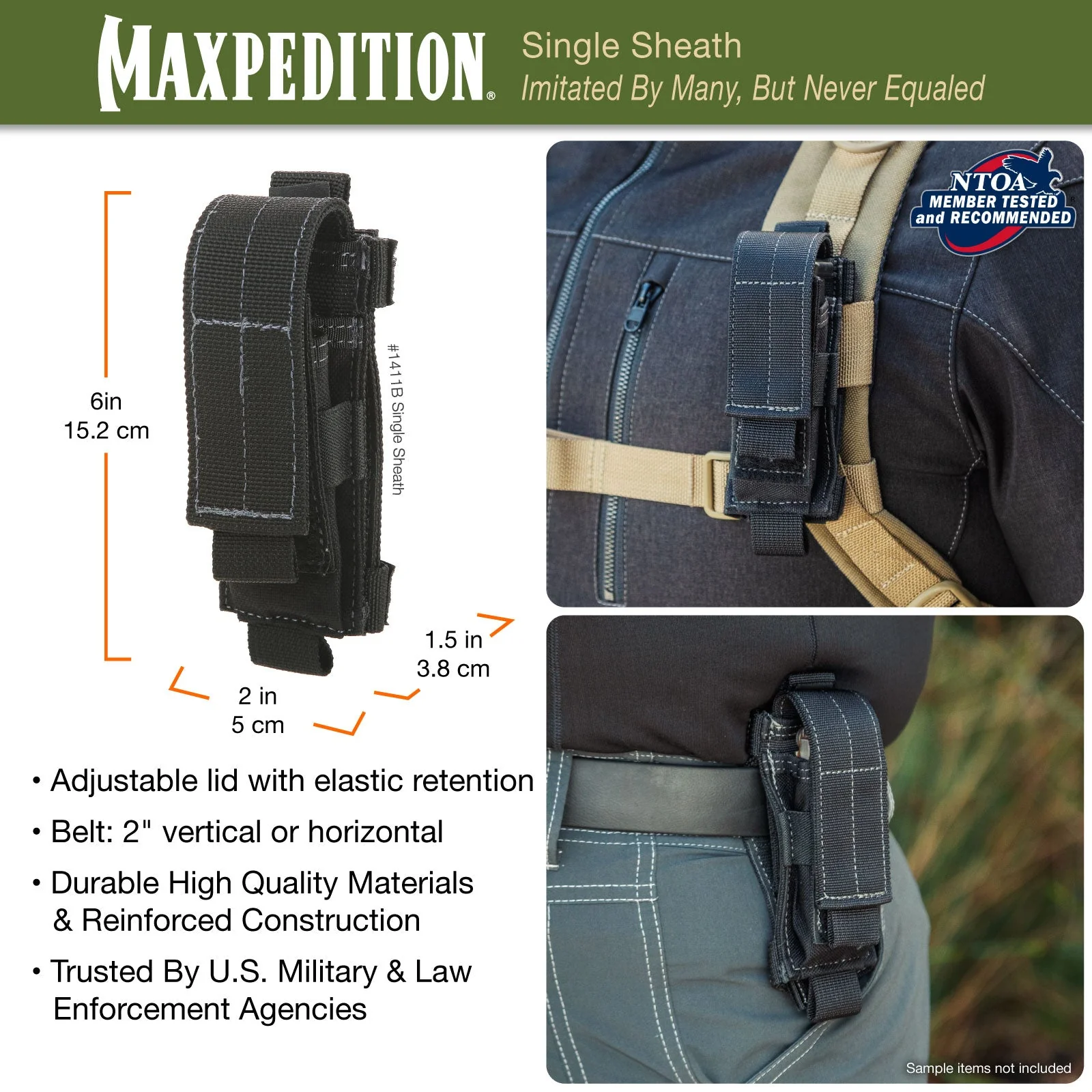 Single Sheath (Buy 1 Get 1 Free. Mix and Match in Multiples of 2. All Sales Final.) - Image 3