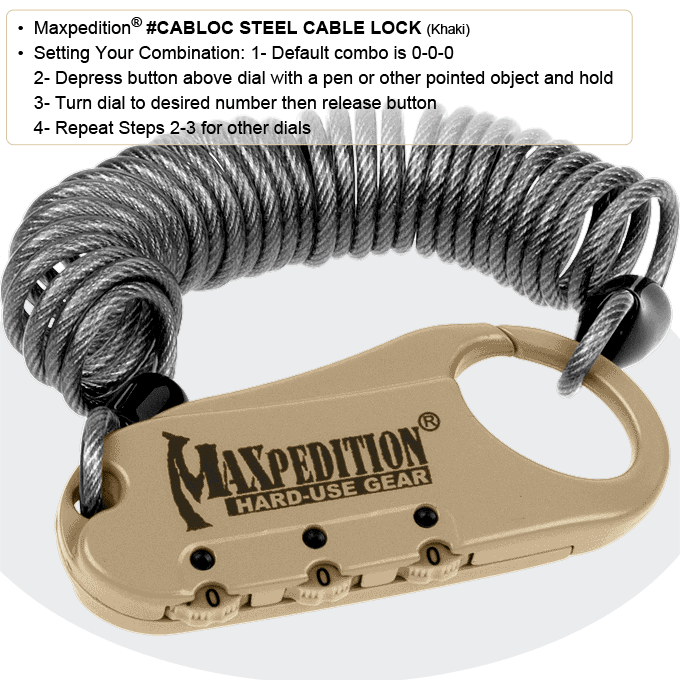 Steel Cable Lock - Image 9