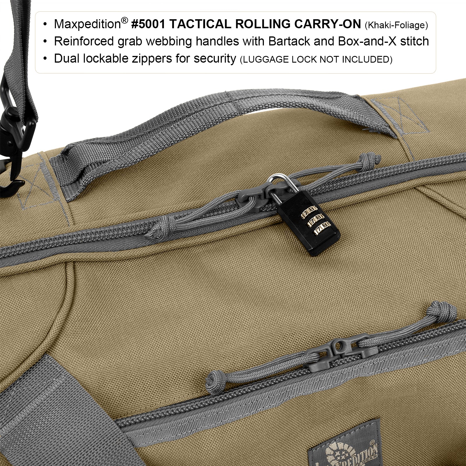Tactical Rolling Carry-On Luggage (Buy 1 Get 1 Free. Mix and Match in Multiples of 2. All Sales Final.) - Image 11