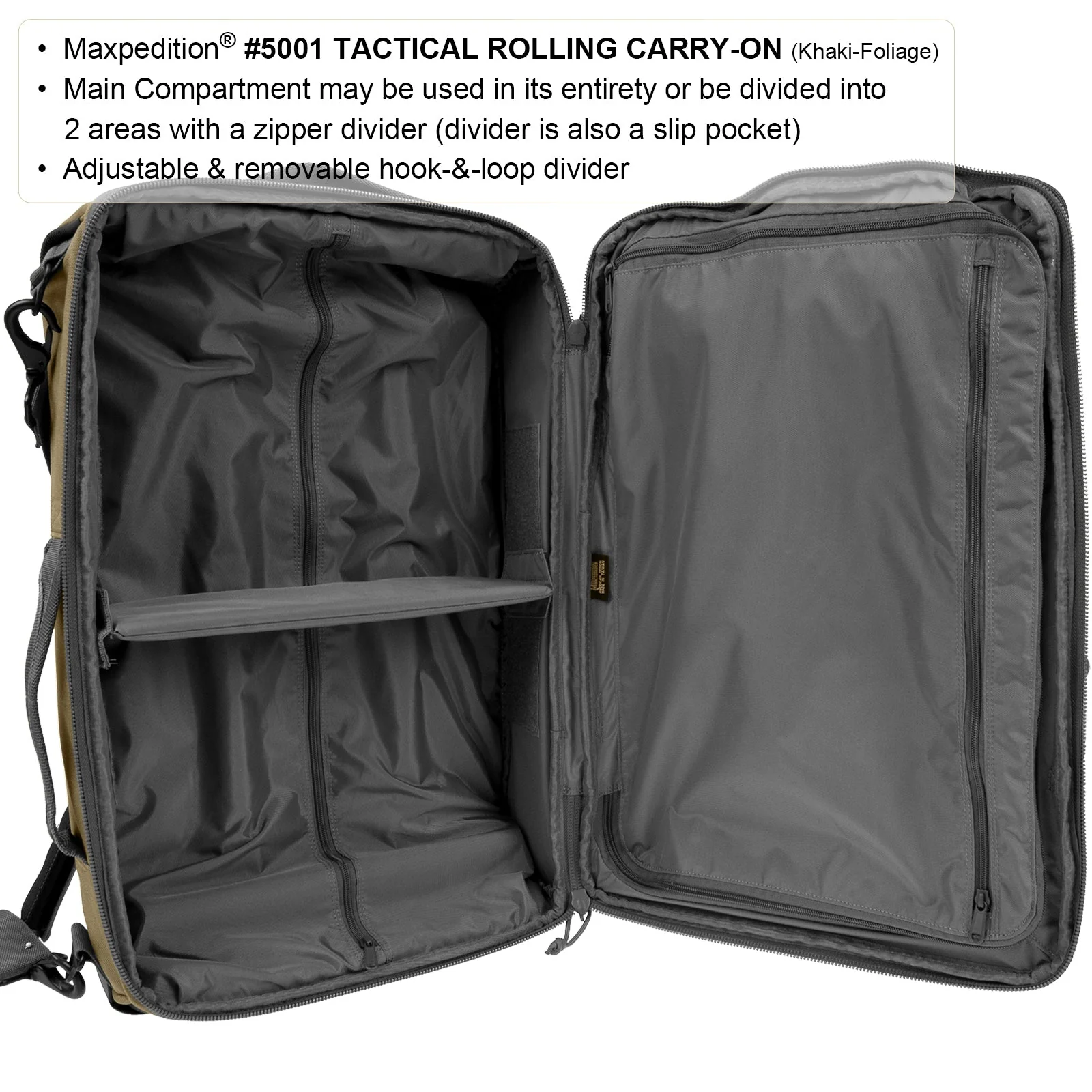 Tactical Rolling Carry-On Luggage (Buy 1 Get 1 Free. Mix and Match in Multiples of 2. All Sales Final.) - Image 9